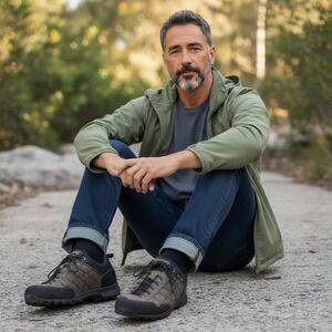 Five Ten Guide Tennie Leather Brown Black Approach Hiking Shoes 5159 Mens 12